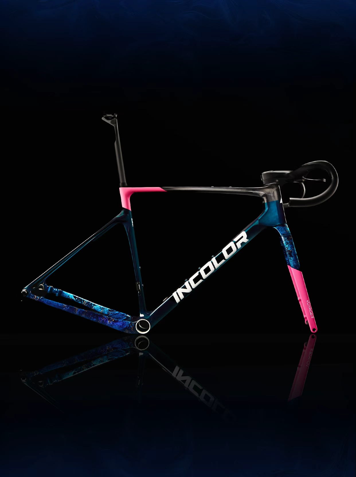 INCOLOR Voyager Gravel frameset with cockpit (Azure) - €1.999,-